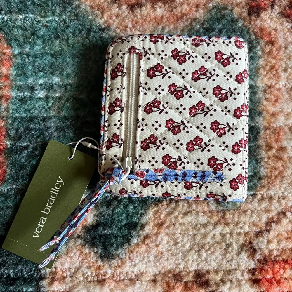 Vera Bradley Small Tab Wallet in Rachel Ditsy - Picture 3 of 4